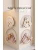 Wall-Mounted Rotating Pot Lid Organizer with Suction Cup, Punch-Free Kitchen Storage Rack for Hanging and Cutting Boards.