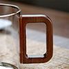 300ml Heat Resistant Glass Tea Cup With Wooden Handle Puer Filter Cups Tea Water Separation Mug Kung Fu Tea Cup Set