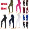 Fleece Lined Leggings For Women Winter Thermal Full Length High Waisted Supportive Pants