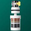 6-Layer Water Faucet Filter for Kitchen Anti-Splash Swivel Aerator with Clear Window Universal Tap Attachment for Home Sink