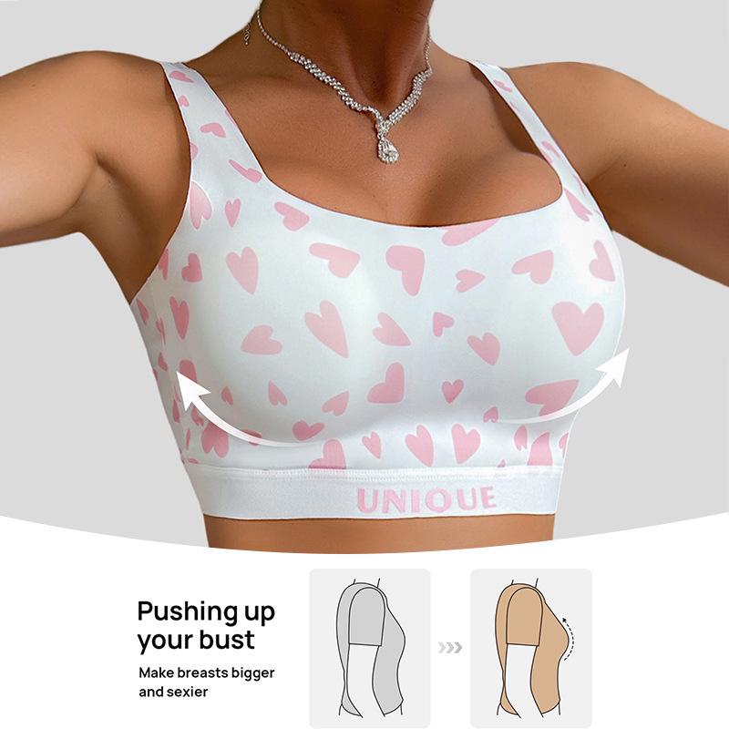 Spicy Girl Leopard Bikini Lingerie Set: Seamless Sport Bra & Cute Panties