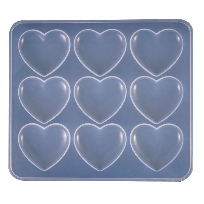 Irregular Heart-Shaped DIY Silicone Resin Mold for Creative Cake Design