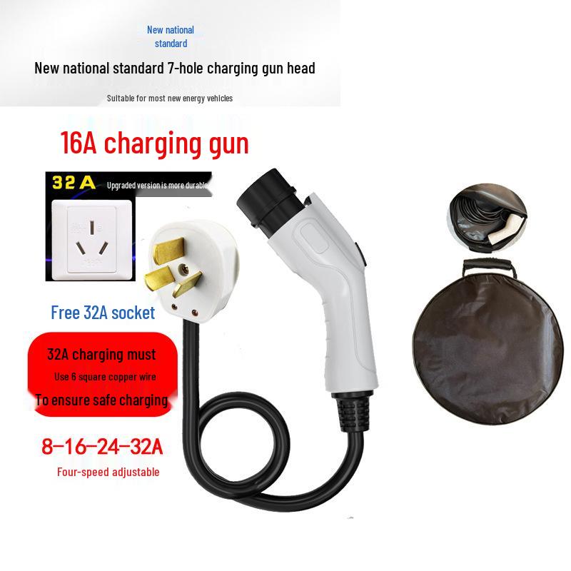 Încărcător Portabil pentru Vehicule Electrice 16A/32A - 3.5/7kW Pistolet de Încărcare Fără Împământare pentru Mașini cu Energie Nouă