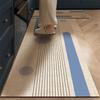 Minimalist Geometric Style Kitchen Mat, Oil Resistant Non Slip Splash Proof Cushioned Floor Mat for Modern Home Decor