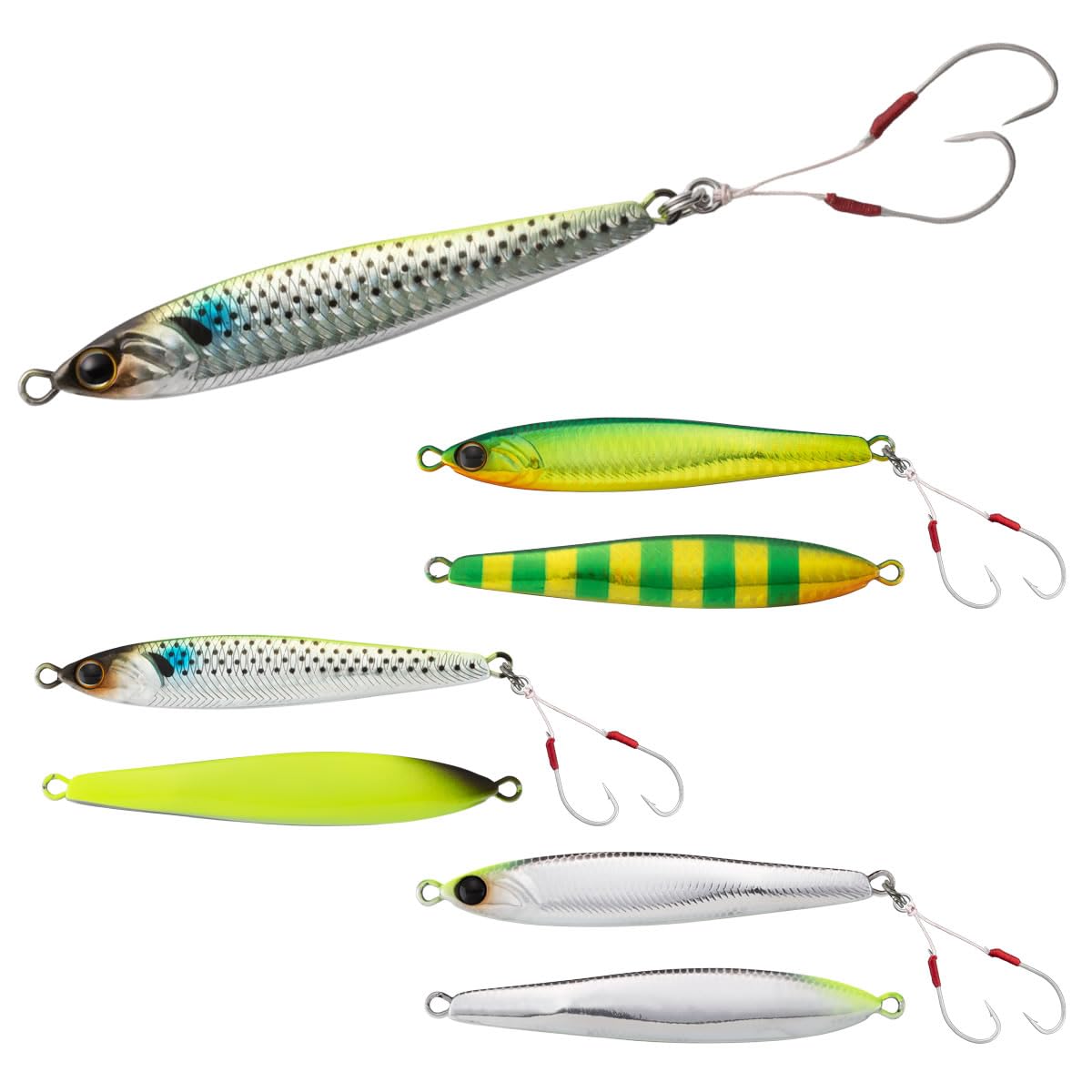 JACKALL Anchovy Metal Jig for Lure Seabass, 98mm, 80g, Blue/Pink