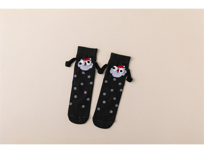 

Магнитные рождественские носки-трубы с забавной белой ручкой - дышащие и модные праздничные носки C type, One Size