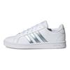 adidas Tênis Feminino Grand Court Base Branco Visão Metálico Branco Nuvem Cinza Dois GZ8164