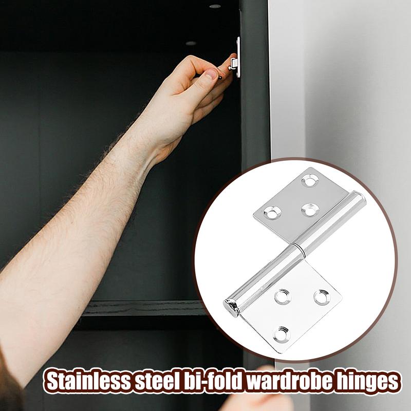 Heavy Duty Door Hinges Detachable Flag Door Hinge Furniture Locks Barn Offset Gate Attachment for Metal Doors Window Cabinet