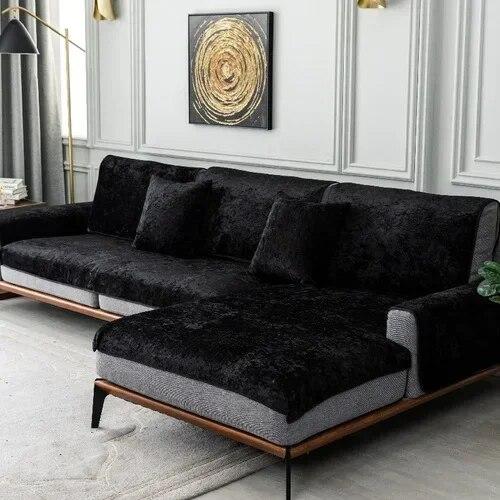 Winter Plush White Sofa Cover Four Seasons Velvet Nordic Non Slip Sofa Cushion Simple Modern Suede Sofa Cover for Living Room