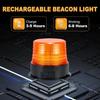 Magnetic Cordless Beacon Light, Amber Rechargeable Strobe Lights For Trucks, Portable Flashing Emergency Safety Warning Light For Postal Car
