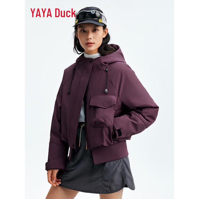 

YAYA 2025 Trend Hooded Workwear Duck Down Jacket L