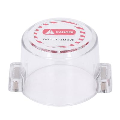 Couvercle de protection pour interrupteur à bouton-poussoir rond, entièrement transparent, aimant puissant et sûr