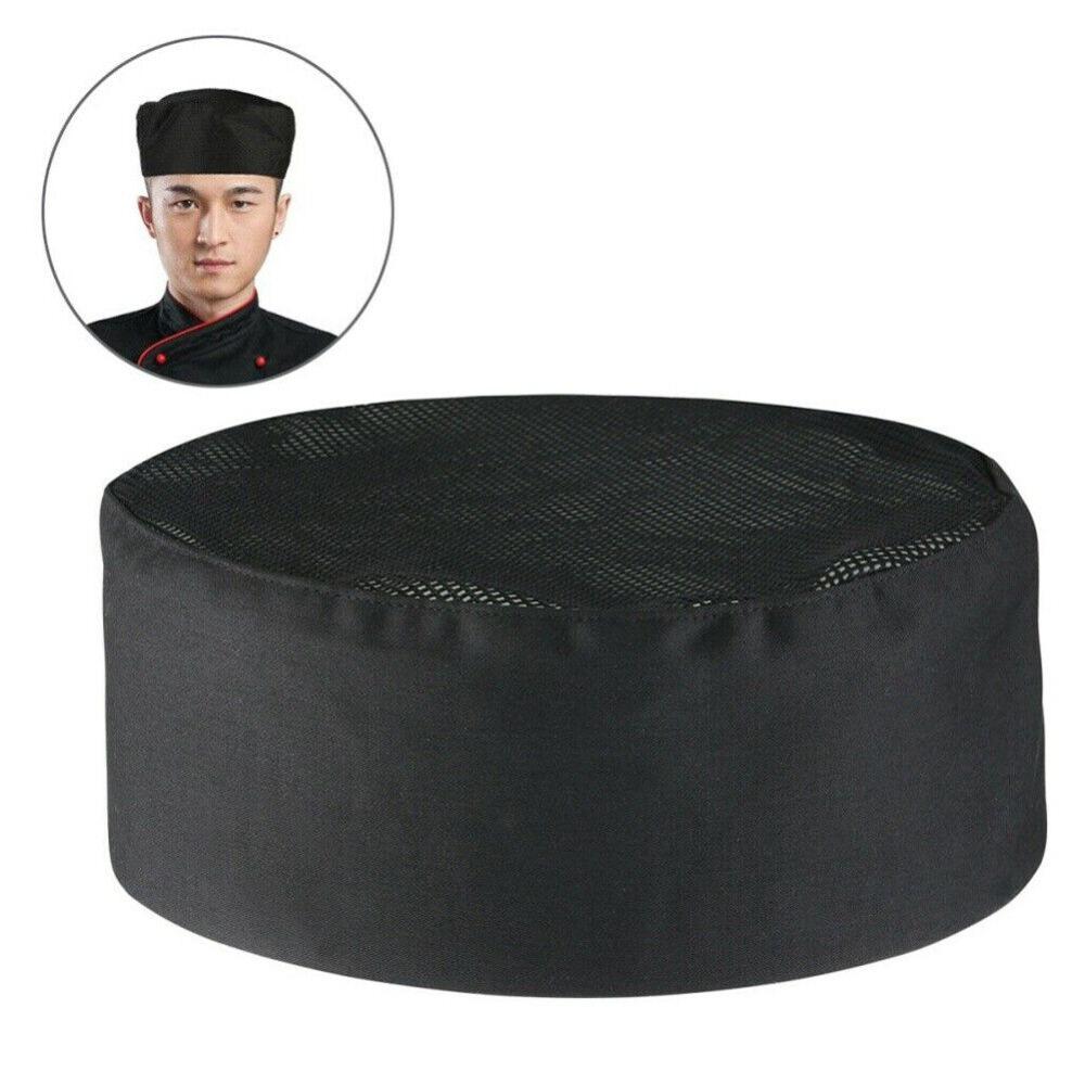 Mesh Comfy Work Cap Breathable Thick Thin Net Cap High Quality Chef Flat Top Caps  Men Women