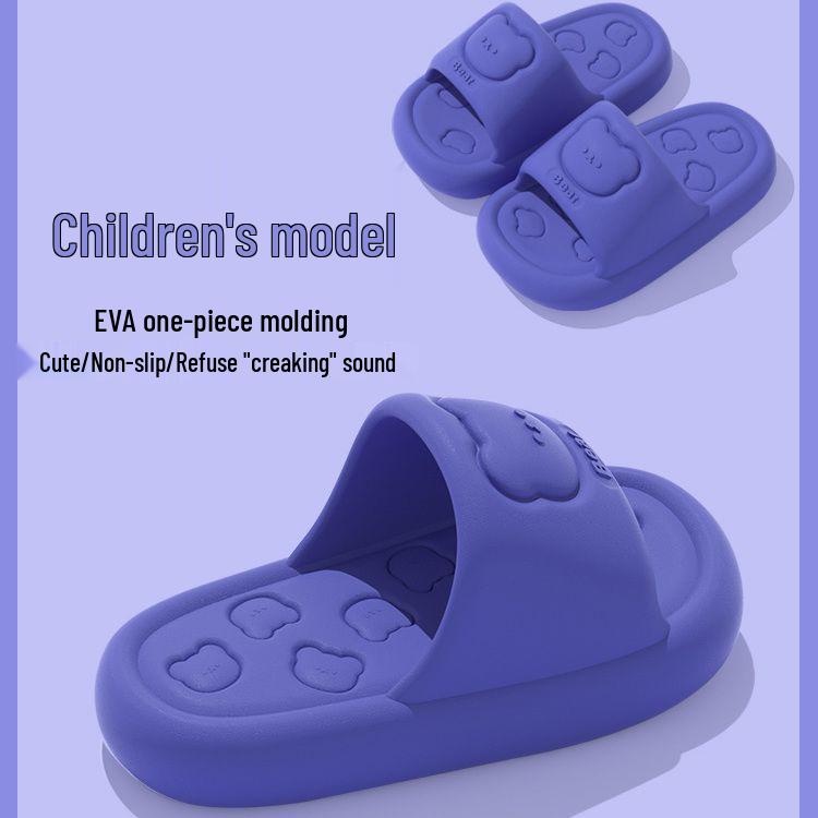 Thick-Soled Cloud Slippers: Non-Slip, Odor-Resistant, Parent-Child Summer Sandals for Indoor and Outdoor Use
