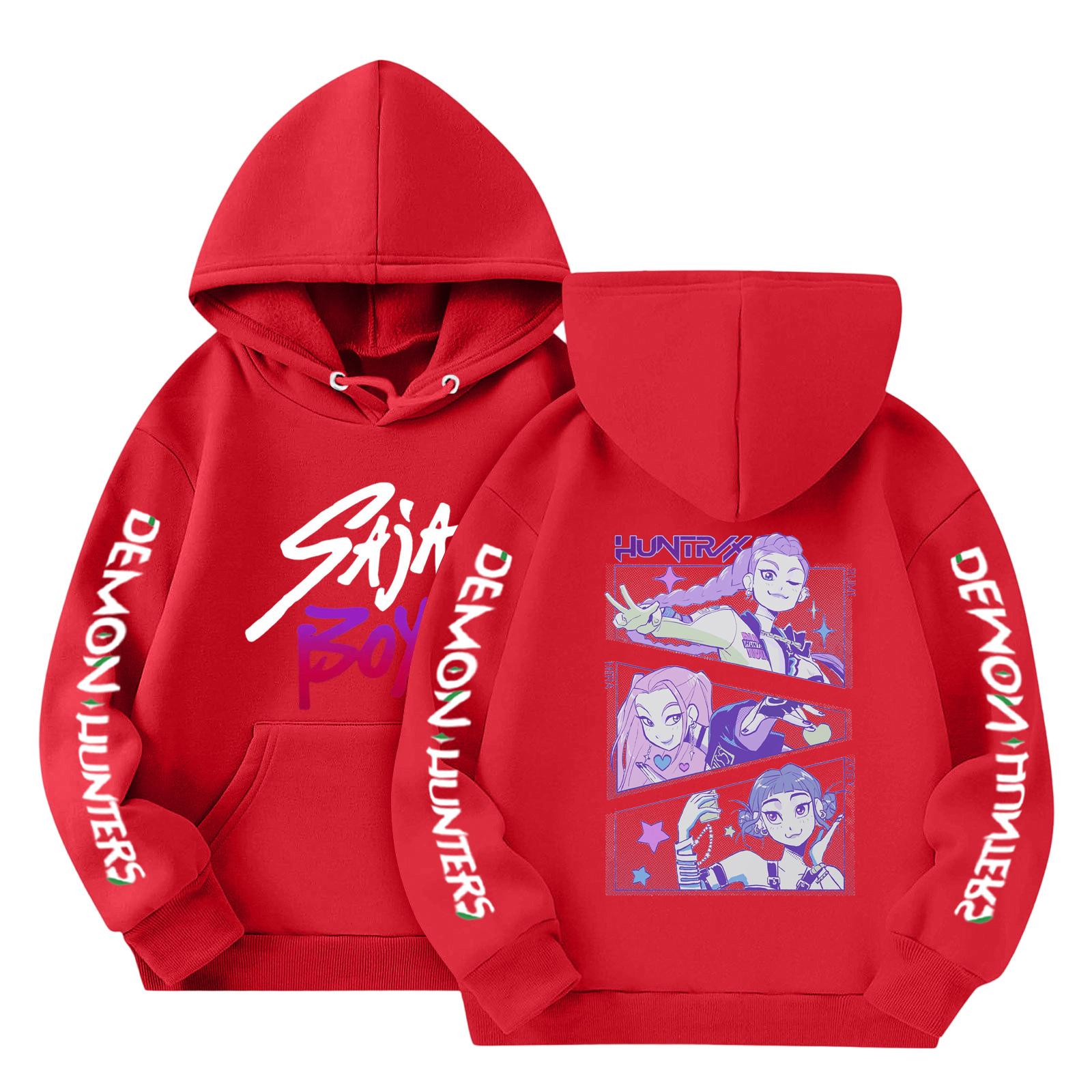 

Толстовки для девочек-подростков, толстовки с длинным рукавом, пуловер с завязками, симпатичная толстовка большого размера 150 красный