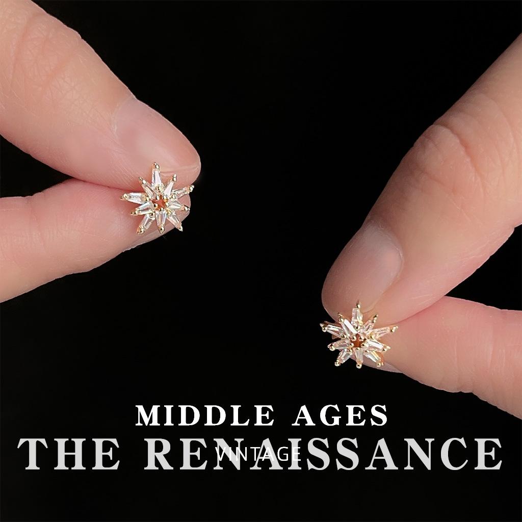 

Mangxing zircon stud earrings commuting simple style elegant earrings