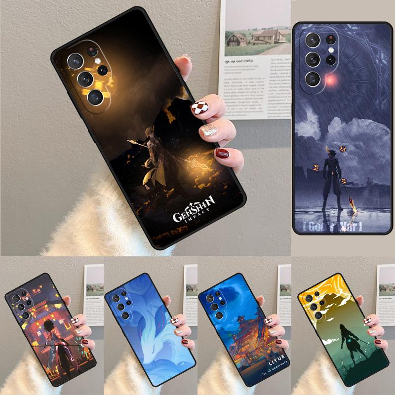 Genshin Impact Game Silicone Phone Case For Samsung Galaxy note 10 pro S26 S25 S24 S23 S22 S21 Plus S25Ultra Capa Cover