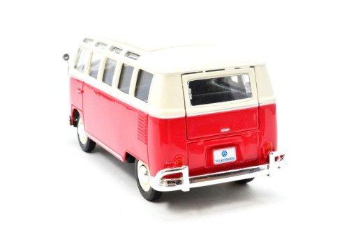 Maisto 1:24 SE VW Van Samba Red/White