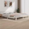 VidaXL Bed Frames White Solid Pine Wood 200x200 Cm 810516