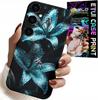 Etui Do Samsung Galaxy S23 Fe - Turkusowe Lilie Kwiaty Obudowa + Szkło