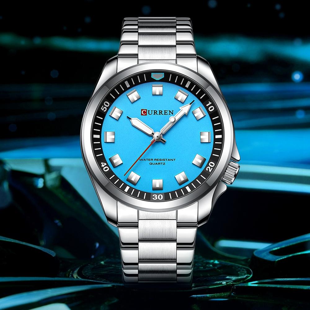 Luxury Watch Business Waterproof Male Clock Luminous Stainless Steel Quartz Men Watch