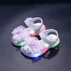 Girls' Light-Up Summer Sandals: Breathable, Non-Slip Toddler Shoes - Cute & Luminous Princess Style.