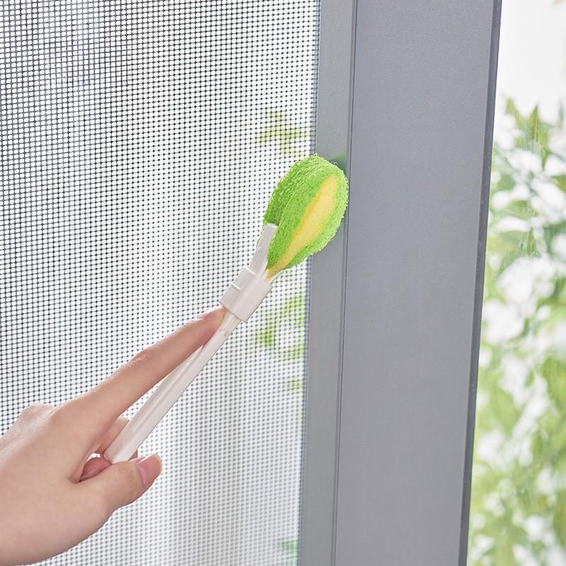 Plastic Gap Cleaning Brush With Washable Sponge For Multisurface Cleaning