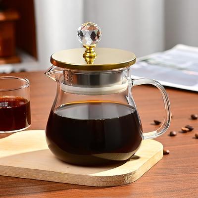 Glass Coffee Pot Large Capacity High Borosilicate Heat-resistant Cold-resistant Glass Pot Heating Household Cold Brewing Pot Hand Brewing Pot