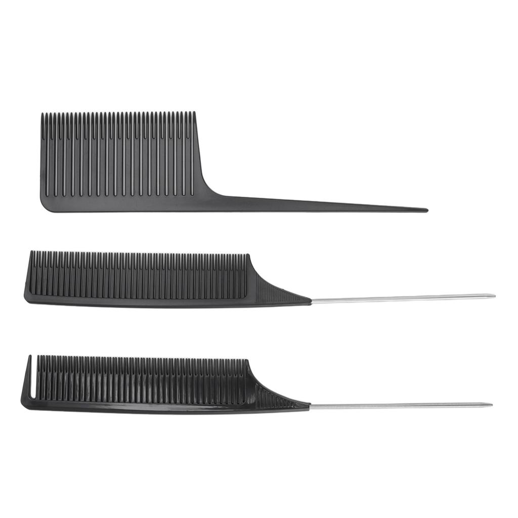 3 Pcs Highlighting Comb Set Pointed Tail Hair Coloring Comb Styling Hair Coloring Hair Parting Tool