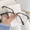Fashionable Mens Reading Glasses New Half Frame HD Lens Far Sight Hyperopia Eyewear Trendy VintageStyle Unisex Prescription Presbyopia