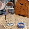 Star Pattern Plastic Water Bottle Transparent Portable Sports Kettle Cold Drink Cup  Travel