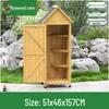 Outdoor Anti-Corrosion Sunscreen Storage Cabinet for Garden and Courtyard