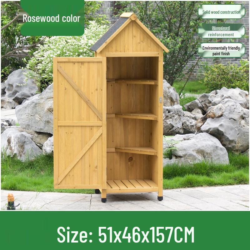 Outdoor Anti-Corrosion Sunscreen Storage Cabinet for Garden and Courtyard