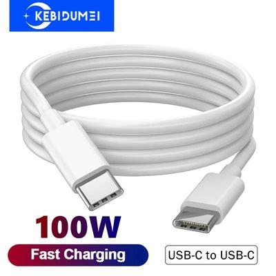 Cavo USB Type C a USB C da 100 W, cavo di ricarica rapida USB-C PD QC 4.0 per iPhone 15, Samsung, Xiaomi, cavo USB Type-C