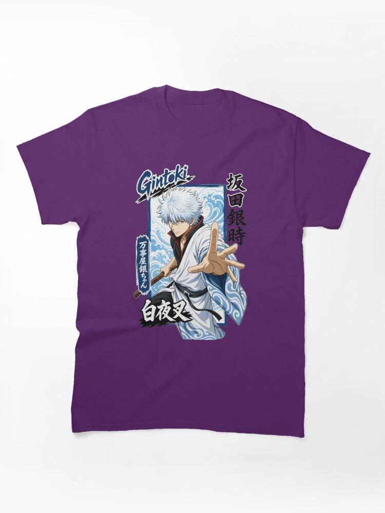 Gintama Silver Hair Samurai Wave Art Graphic Classic Unisex T-Shirt