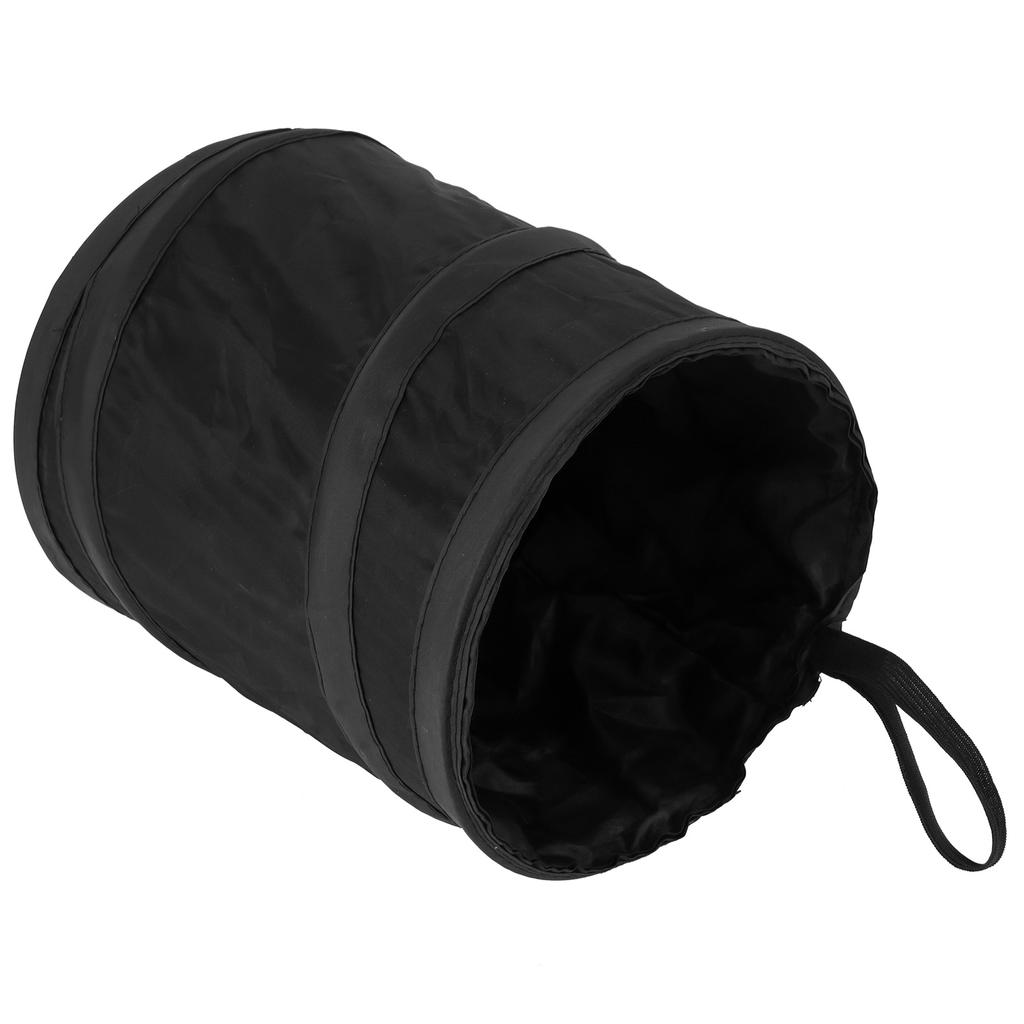 Car Trash Can Foldable MultiPurpose Hanging Car Trash Black Traveling Universal Portable for