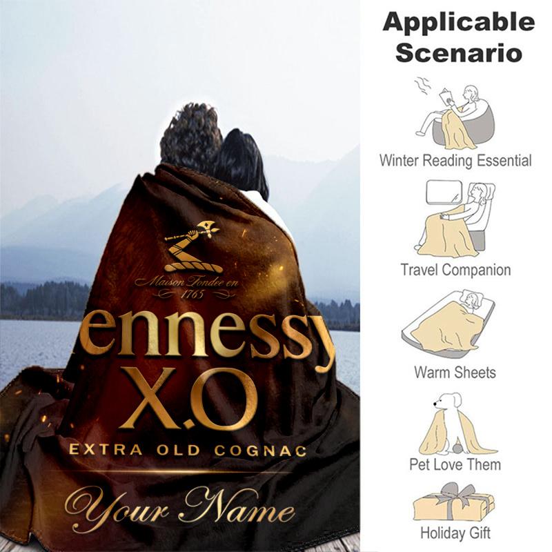 Custom Personalized Blanket Hen-nessy Soft Throw Blanket, Suitable for Family and Friends, Sofa Blanket,Home Decor Christmas gift