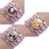 Slayer Demon Bracelet Alloy Glass Pendant Multilayer Woven Accessories Anime