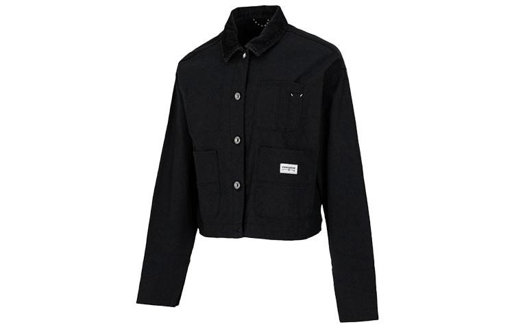Converse Jackets Women s Black Lapel Moderate Workwear 10021081-A01 XL