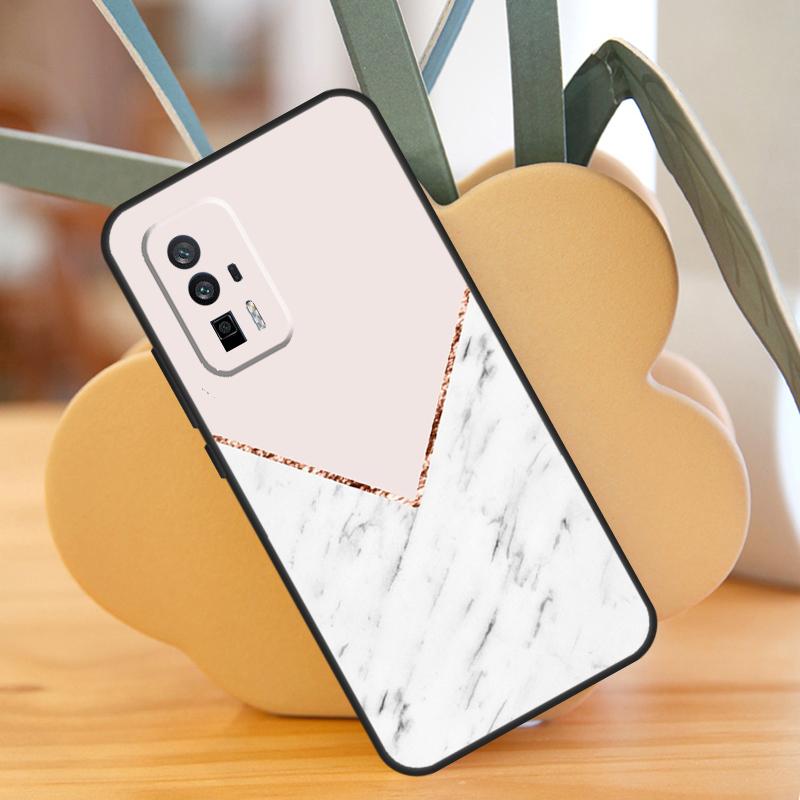 Geometric Marble Case For POCO F6 Pro X6 X5 X3 F3 F5 M6 M5s Xiaomi 13T Pro 11T 12T 12 13 Lite 14 Ultra Cover