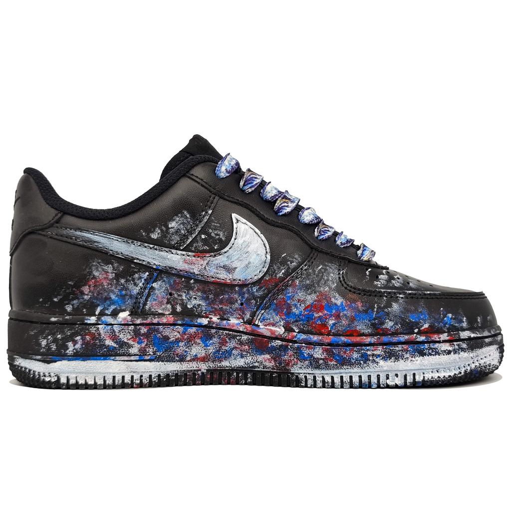 Nike Air Force 1 Resistenti all'abrasione Resistenti all'abrasione Scarpe da Skateboard Basse Unisex Nere CW2288-001(Team400-)