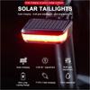 Foldable Bike Solar Taillights Waterproof Solar Bicycle Rear Light Emergency Warning Lights  Night
