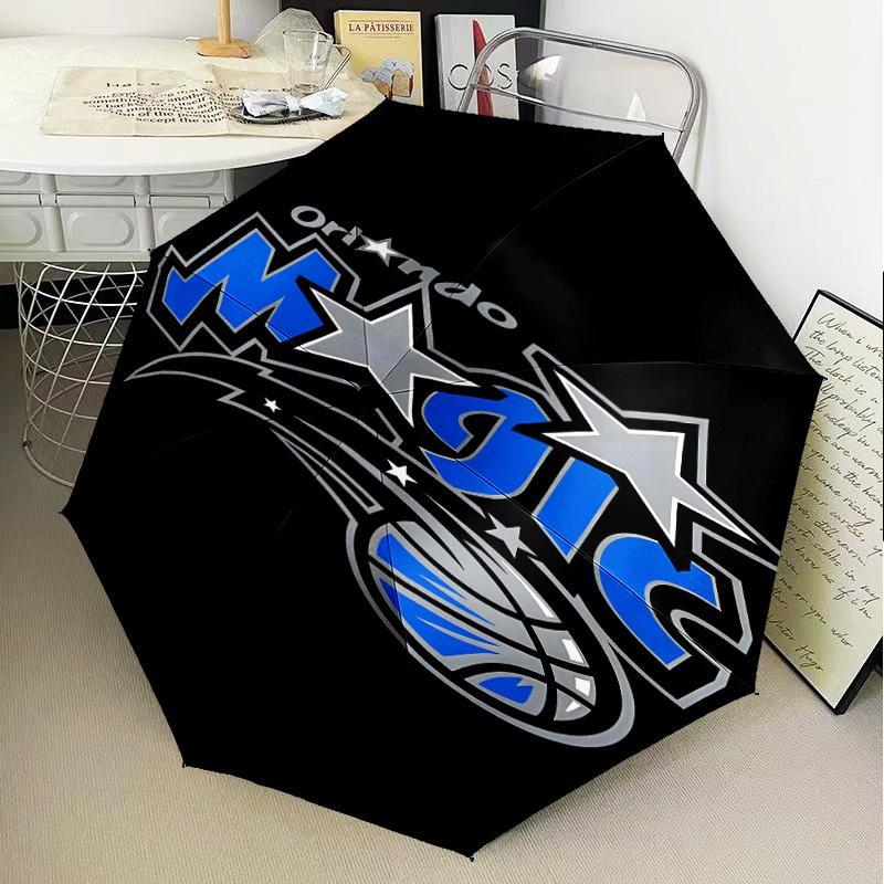 Orlando basketball Umbrella Folding umbrella, automatic umbrella 8-Frame for Travel, camping Use Gift for Halloween Christmas
