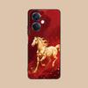 Golden Horse Year Mobile Phone Case for OPPO Reno 14 13 12 11 10 9 8 7 6 5 F T Pro 5G Colorful Printing Cover Cover Cellphones