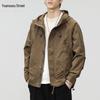 Men's 2025 Military Green Waterproof Windbreaker Jacket - Spring/Autumn Style