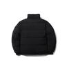 MLB Solid Color Stand Collar Reversible Shiny Puffer Jacket Unisex Jackets Black 31DJ02061-50L