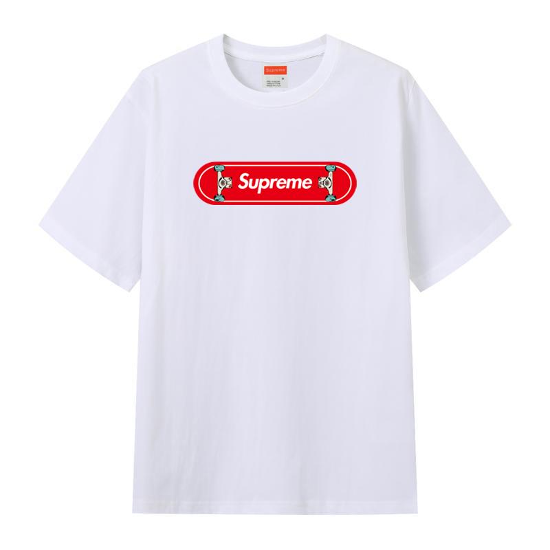 

ZL15 Supreme 2025 Summer Pure Cotton Round Neck Printed T-shirt, High-quality Couple T-shirt XXL