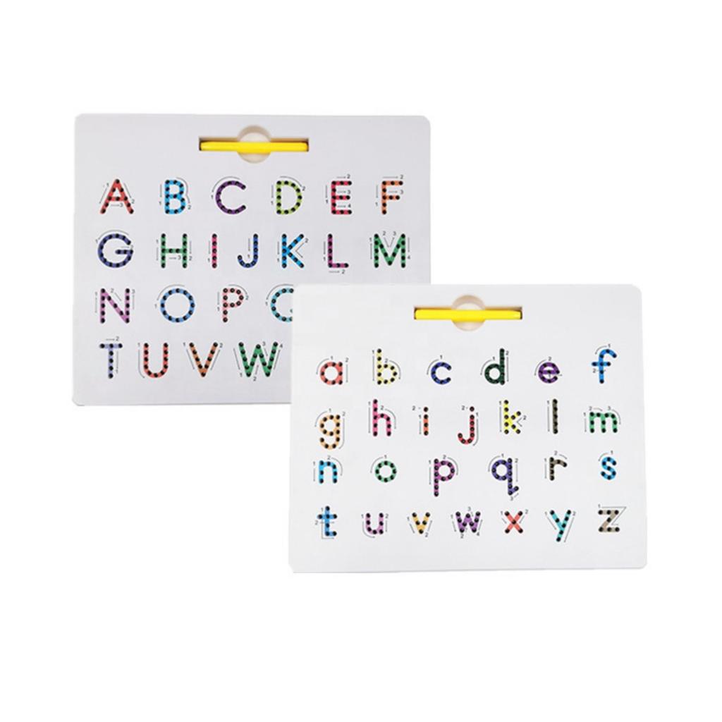 Colorful Children's Toys With Both Upper And Lower Case Letters Double-sided Magnetic Drawing Board