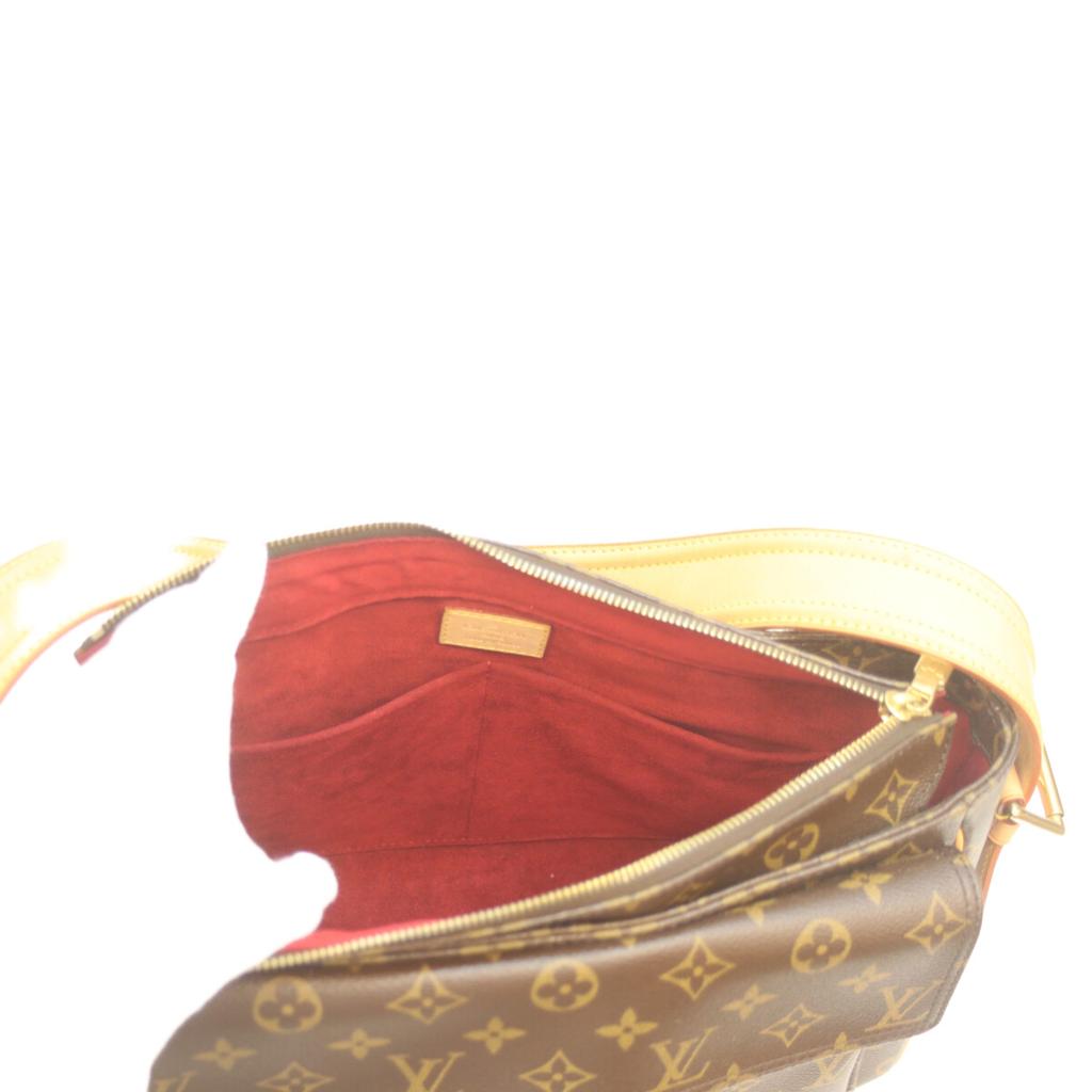 Louis Vuitton M51163 2006 Monogram Viva Cite GM Shoulder Bag BrownUsed