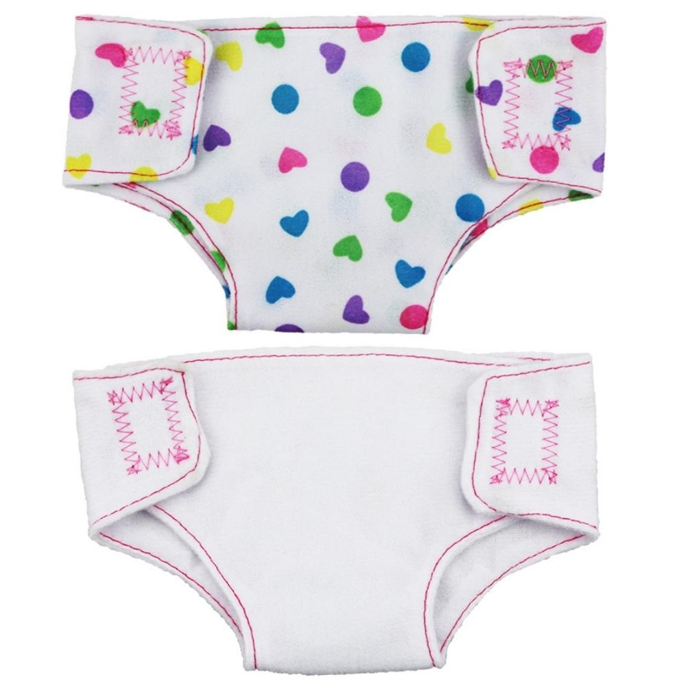 

2 шт. Кукольные подгузники Кукольное нижнее белье для 14-18-дюймовых кукол и других подобных кукол 43 см Baby Born Кукольное нижнее белье Кукольные слюнявчики